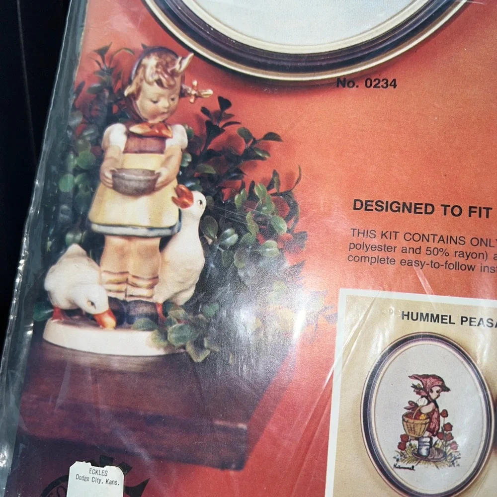 Paragon Needlecraft Exquisite Hummel Stitchery 0234 Girl Swing Apple Child Vtg